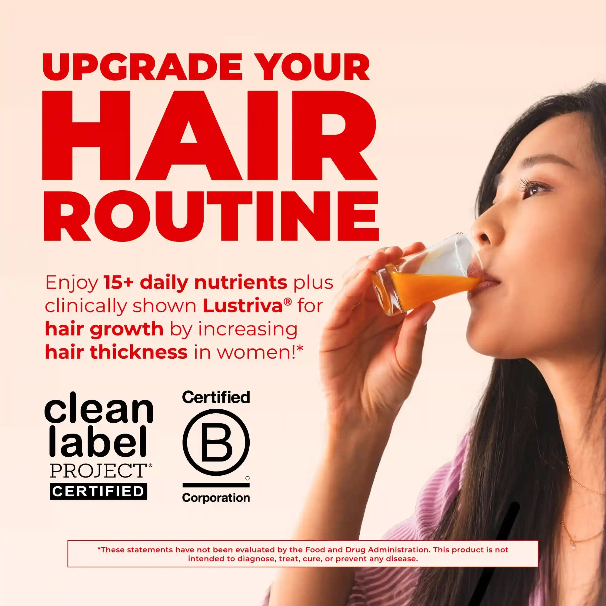 Alternative view of Liquid Morning Multivitamin + Hair Growth (3-Pack)