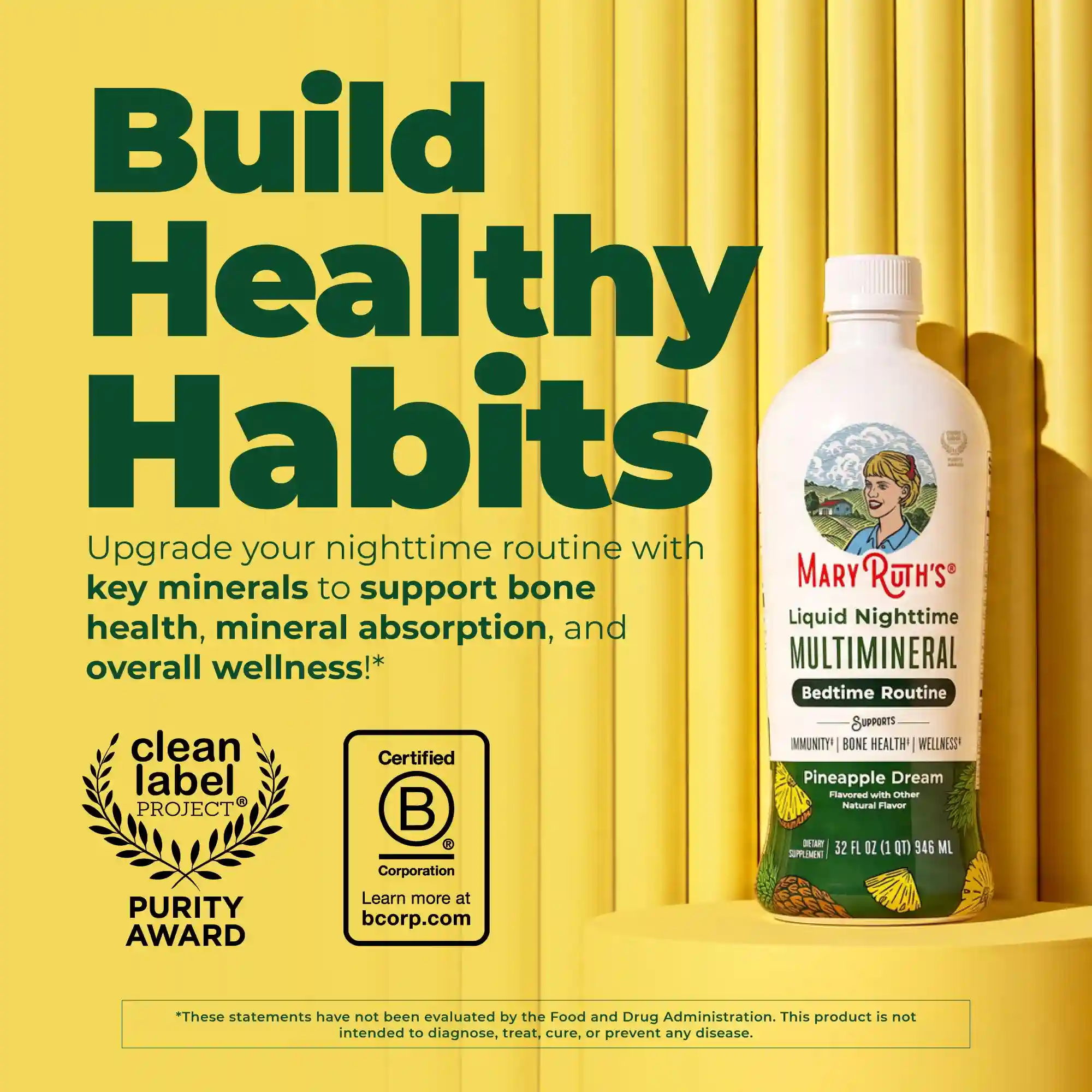Alternative view of Liquid Nighttime Multimineral (Pineapple)