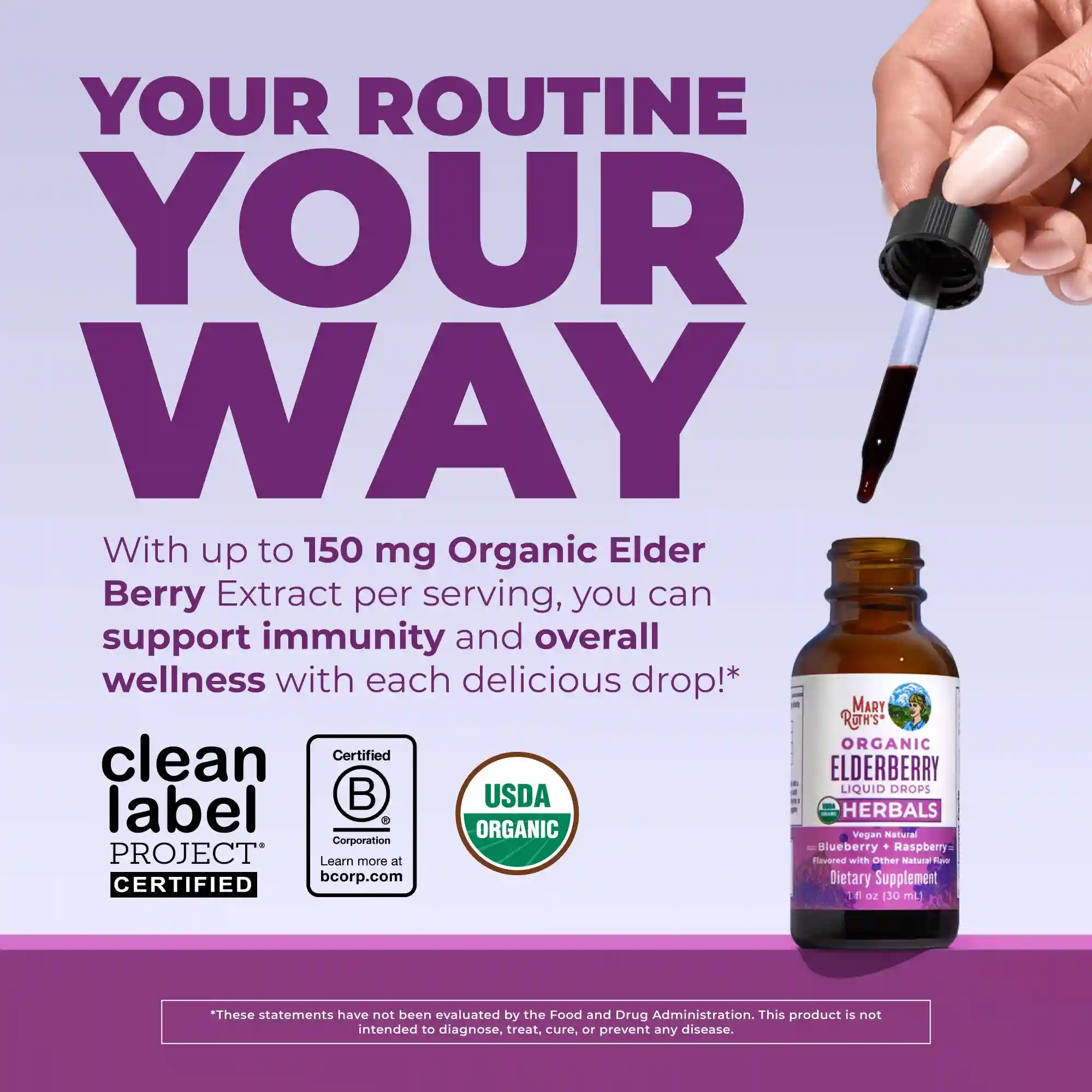 Alternative view of Organic Elderberry Liquid Drops