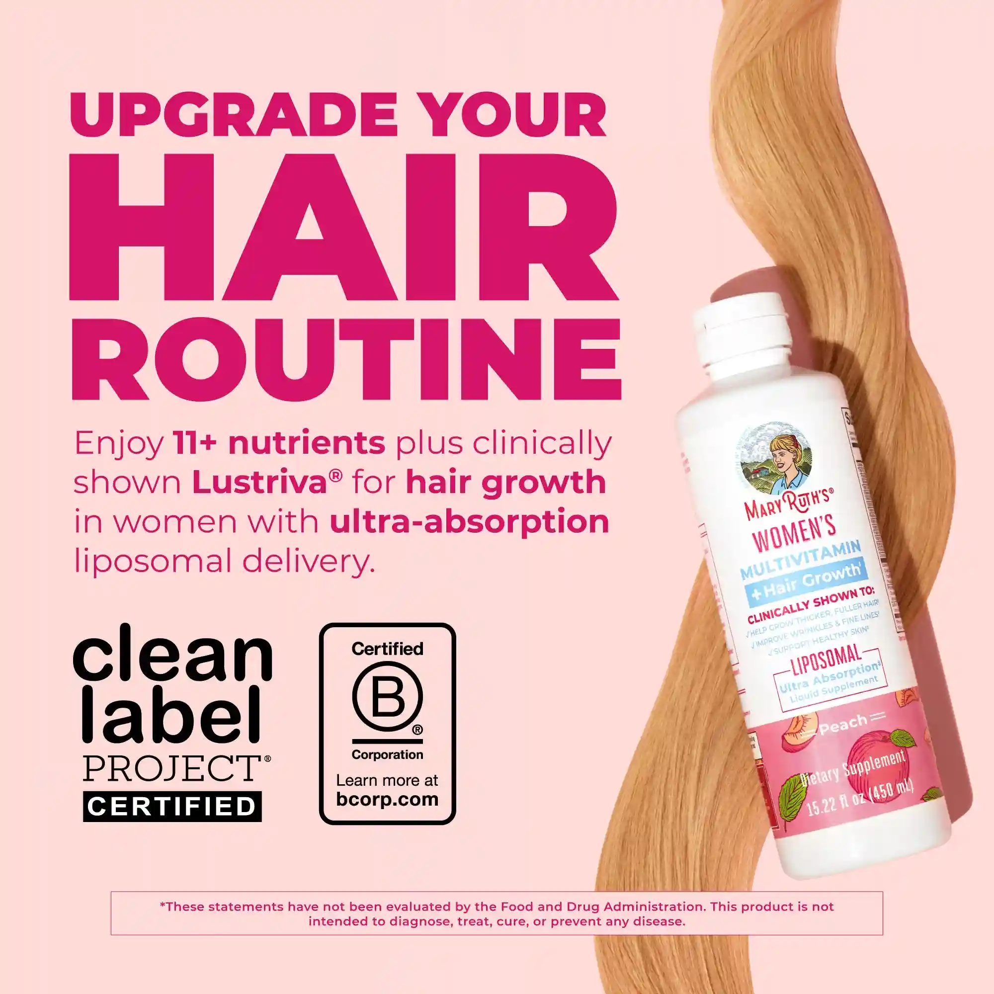Alternative view of Women's Multivitamin + Hair Growth Liposomal