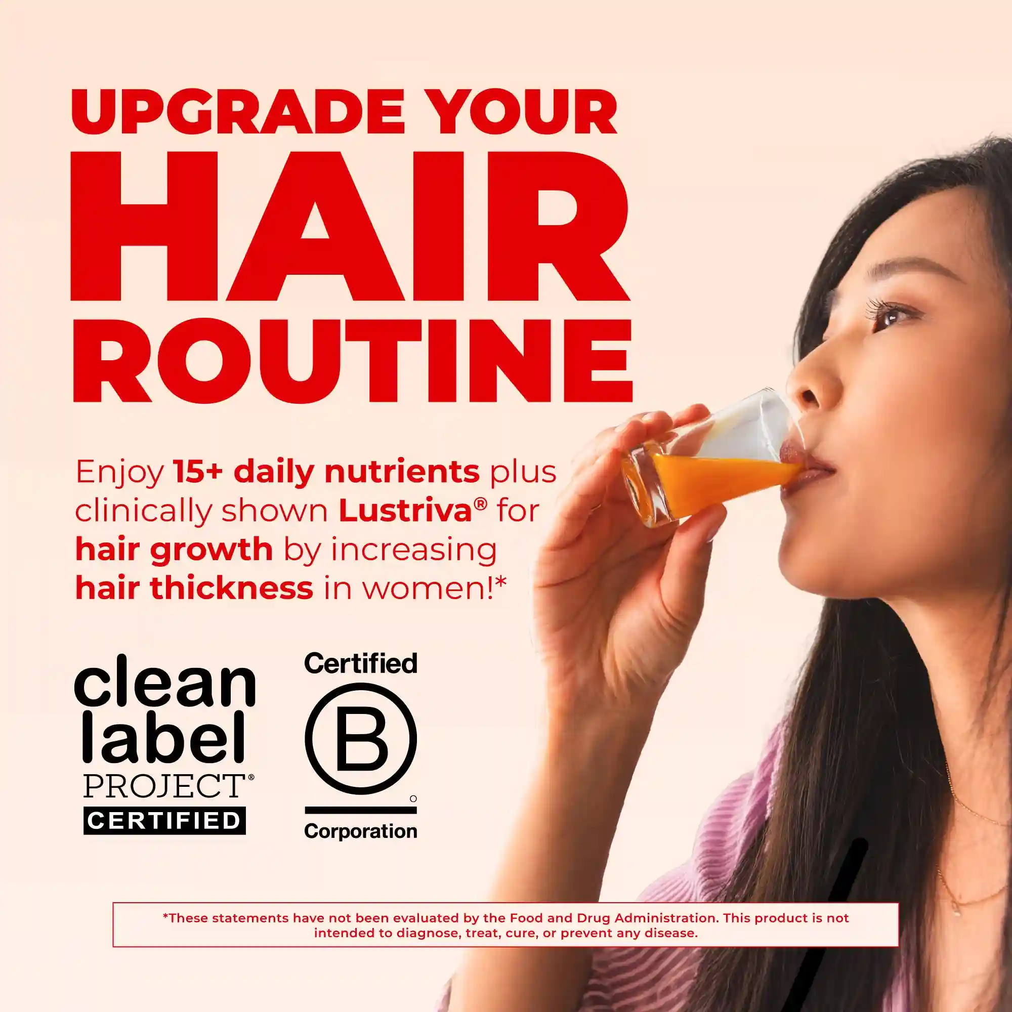 Alternative view of Liquid Morning Multivitamin + Hair Growth (2-Pack)