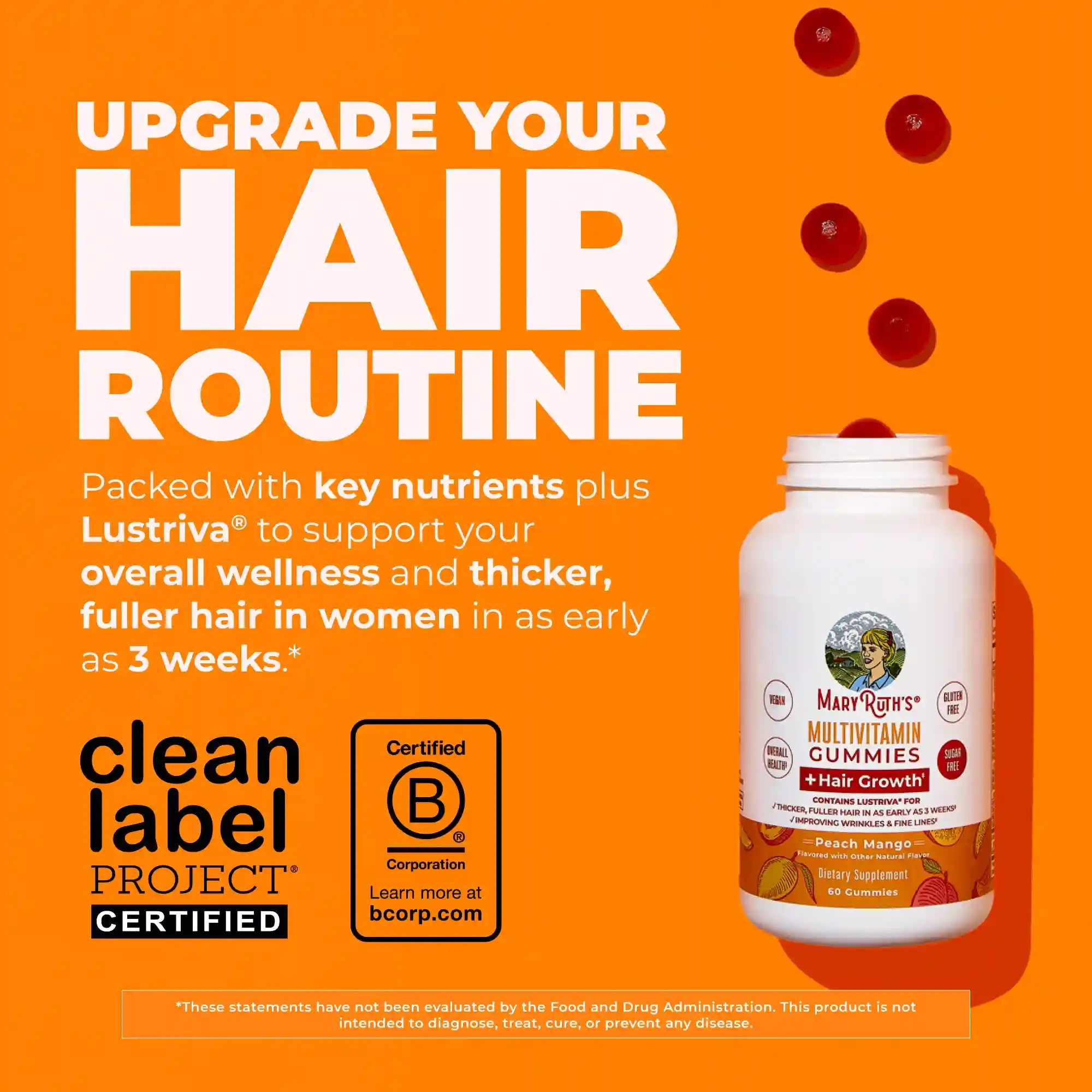 Alternative view of Multivitamin + Hair Growth Gummies