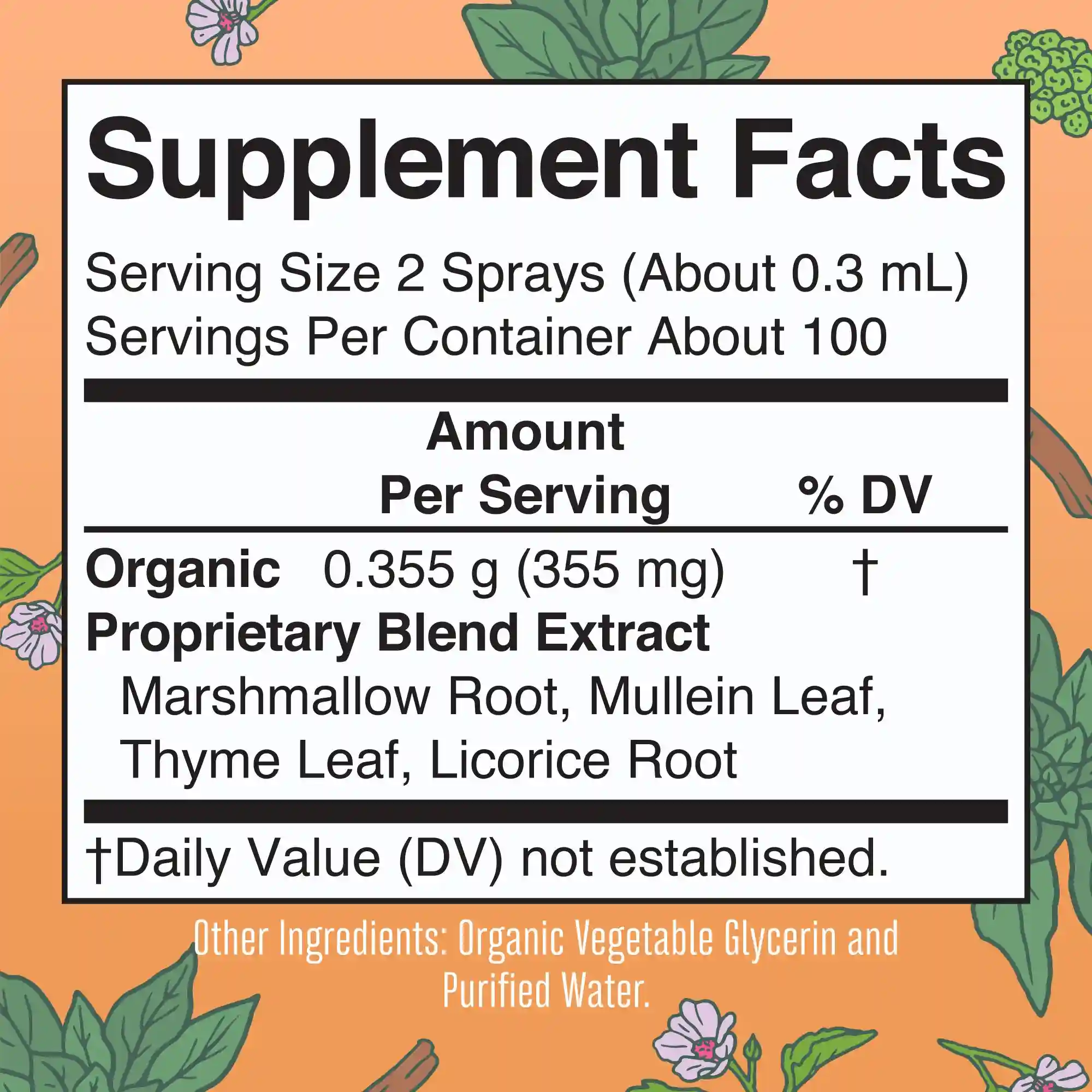 Alternative view of Organic Throat Spray (Unflavored)