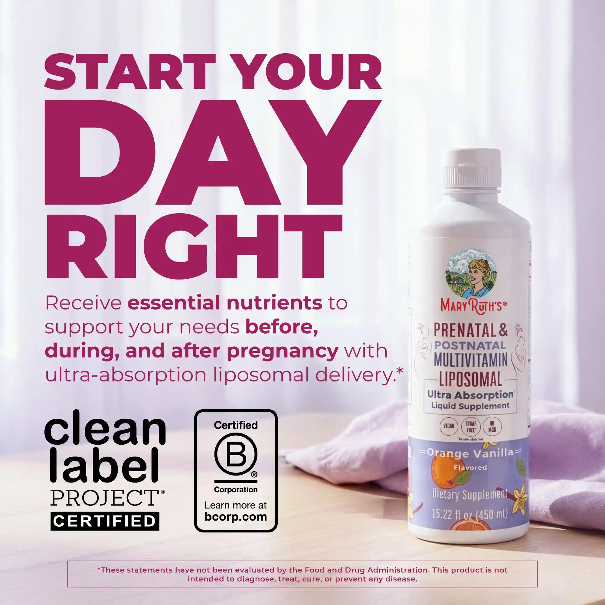 Alternative view of Prenatal & Postnatal Multivitamin Liposomal