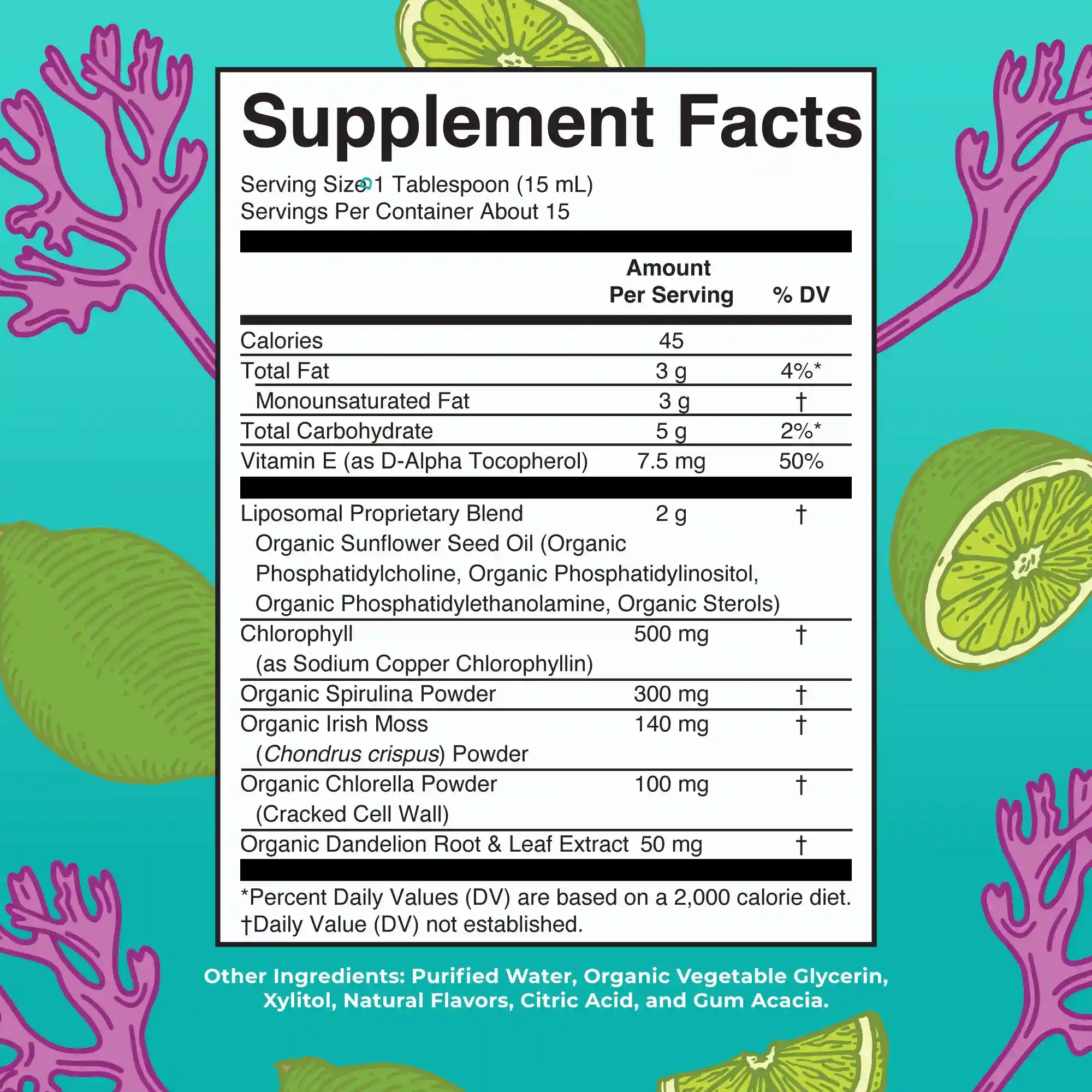Alternative view of Sea Moss with Spirulina and Chlorella Liposomal