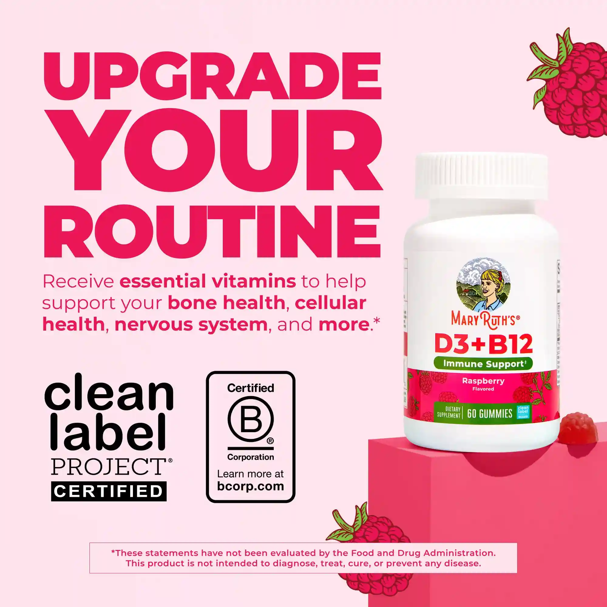 Alternative view of Sugar-Free D3 + B12 Gummies