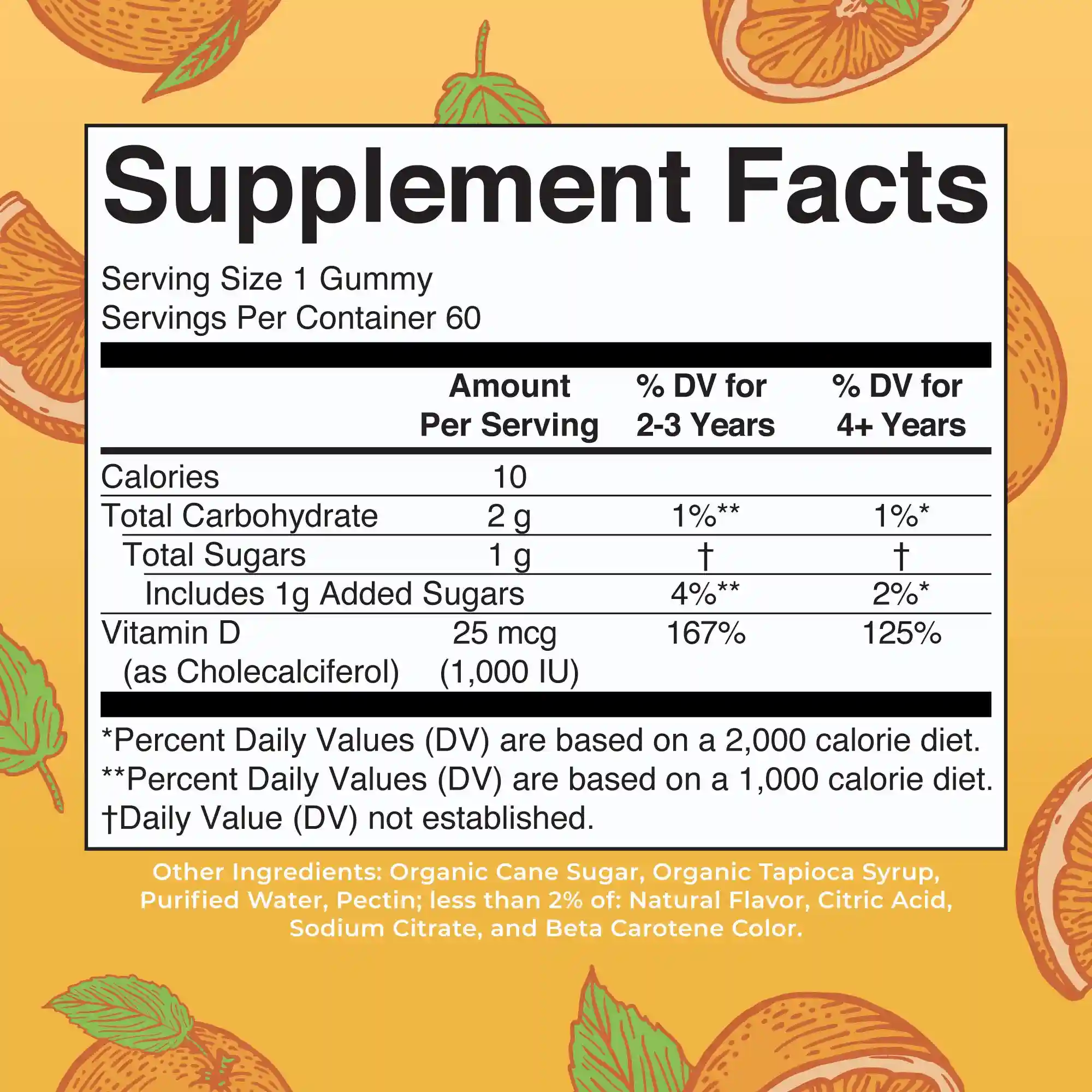 Alternative view of D3 Gummies