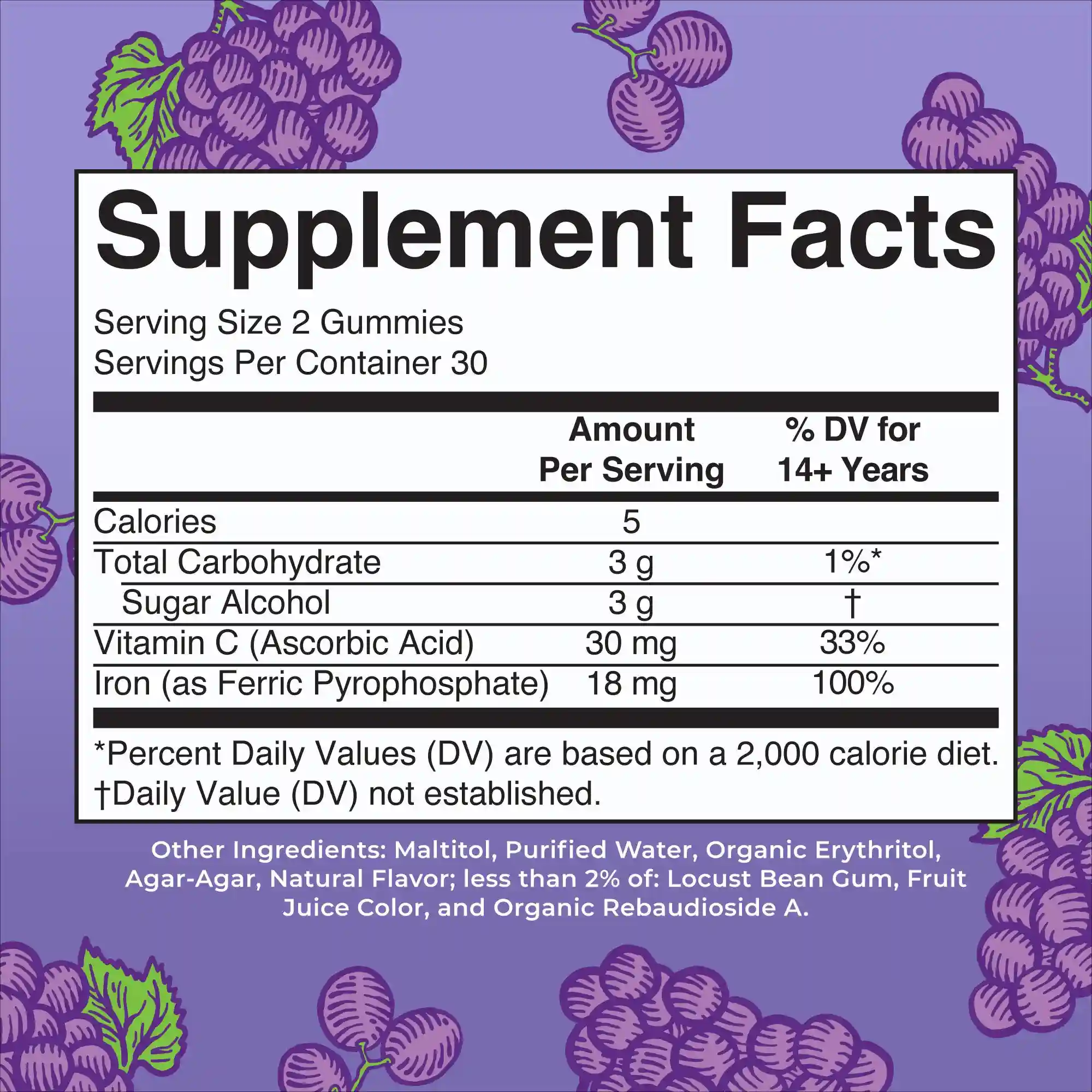 Alternative view of Iron Gummies