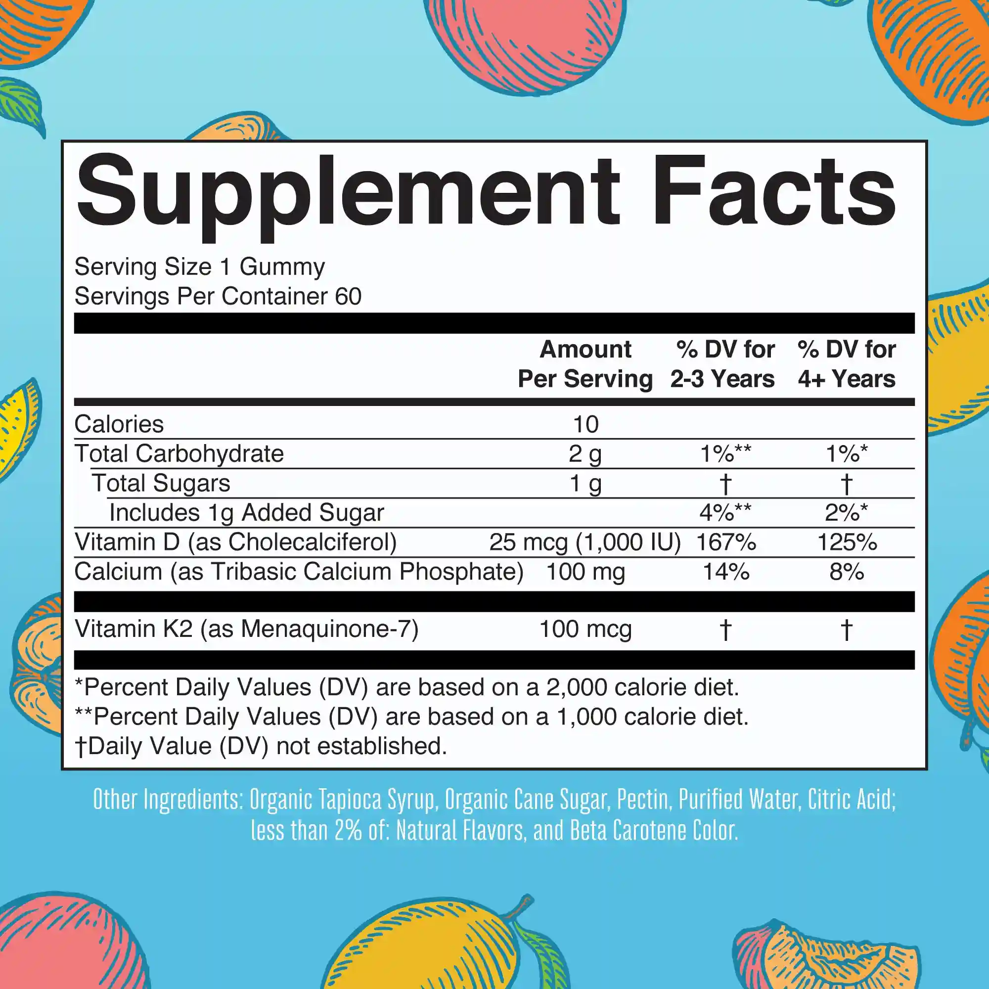 Alternative view of K2 + D3 Calcium Gummies