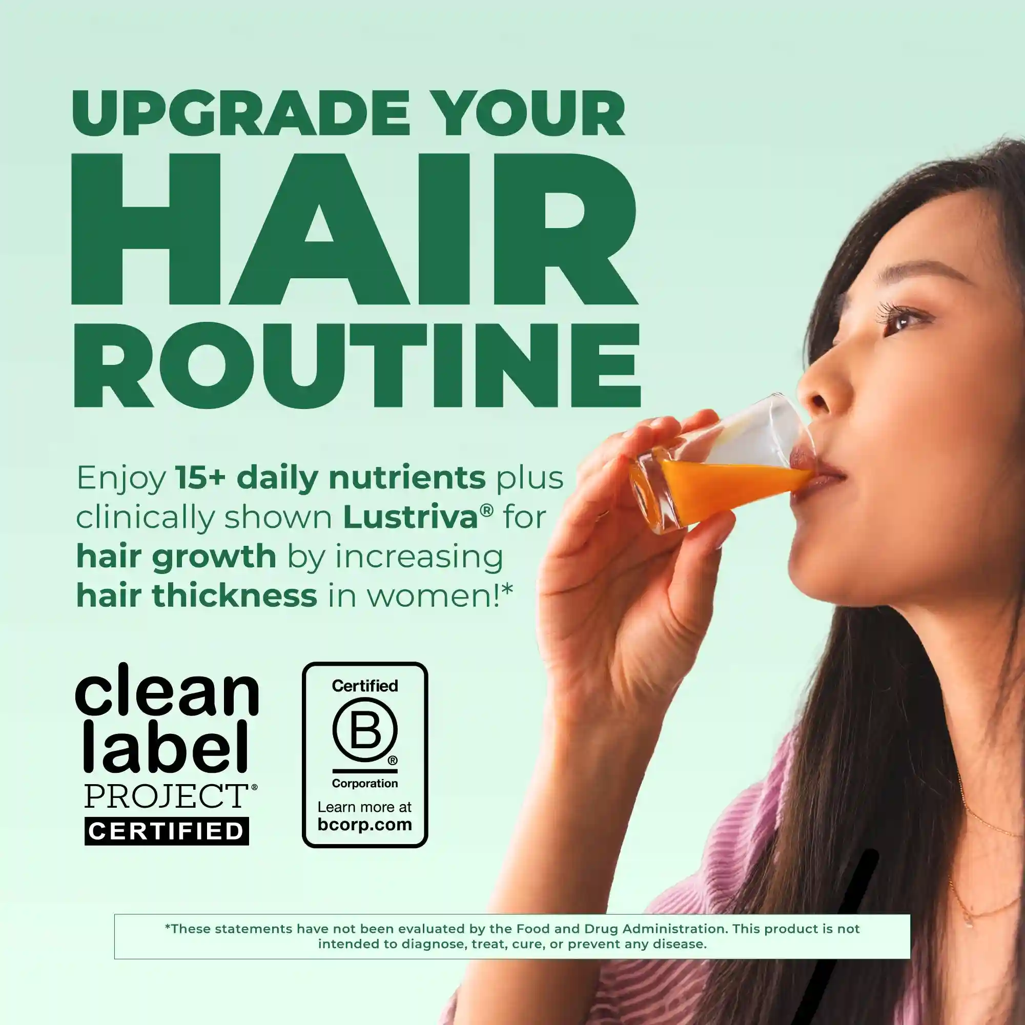 Alternative view of Liquid Morning Multivitamin + Hair Growth