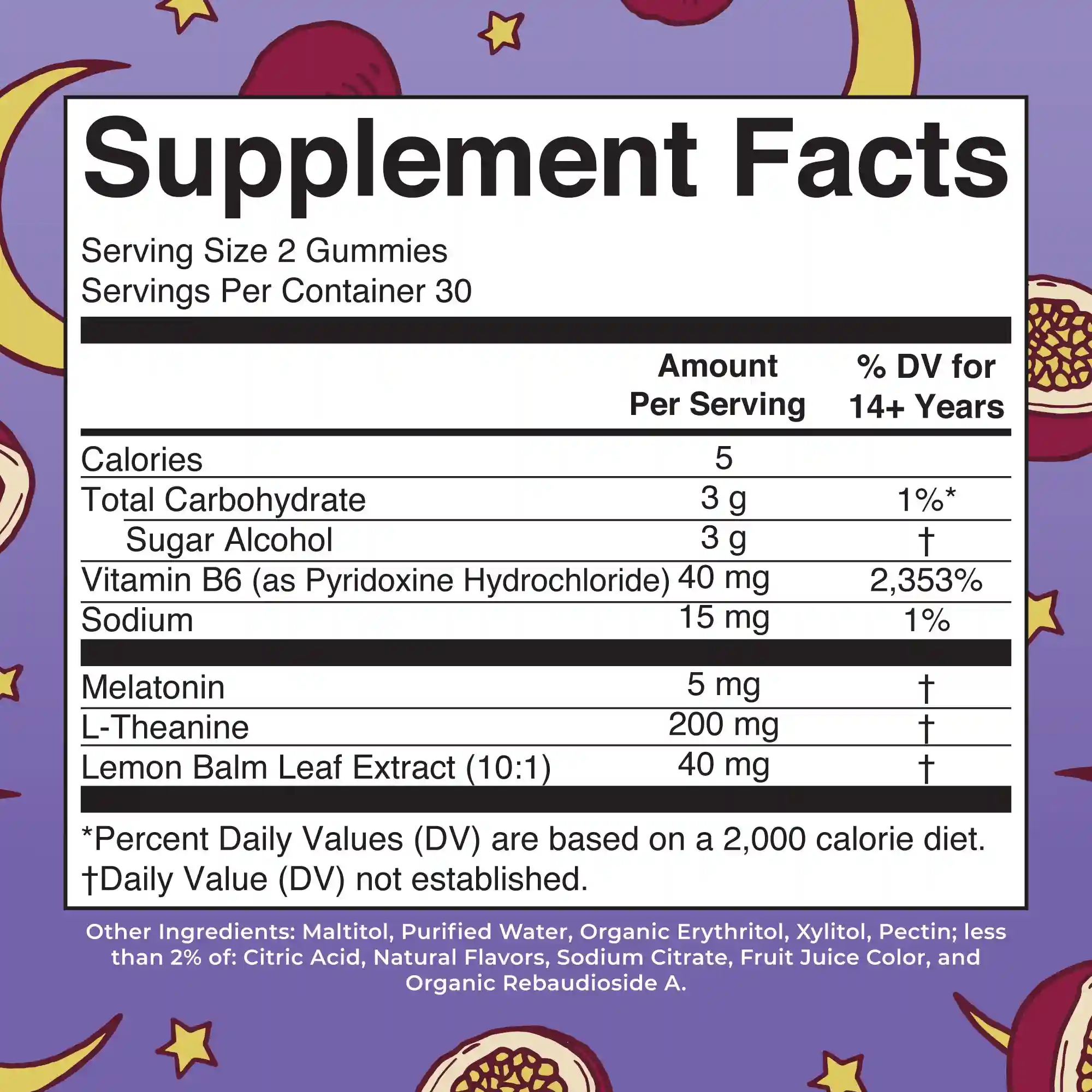 Alternative view of Melatonin Sleep Gummies (Passion Fruit Jasmine Tea)