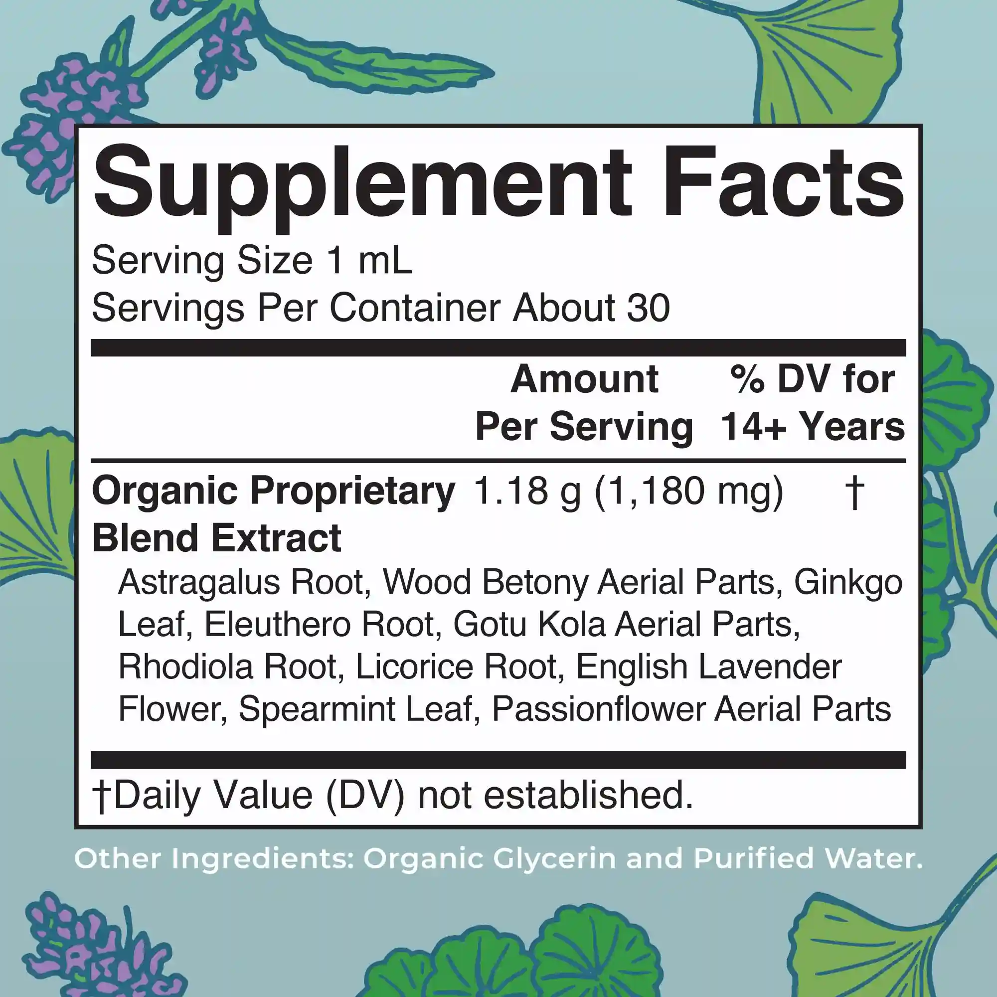 Alternative view of Organic Adrenal & Focus Herbal Blend