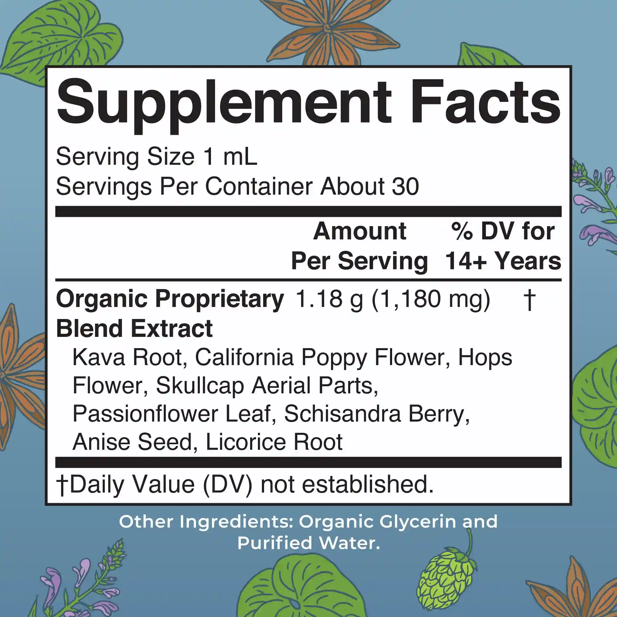 Alternative view of Organic Calming Kava Liquid Drops