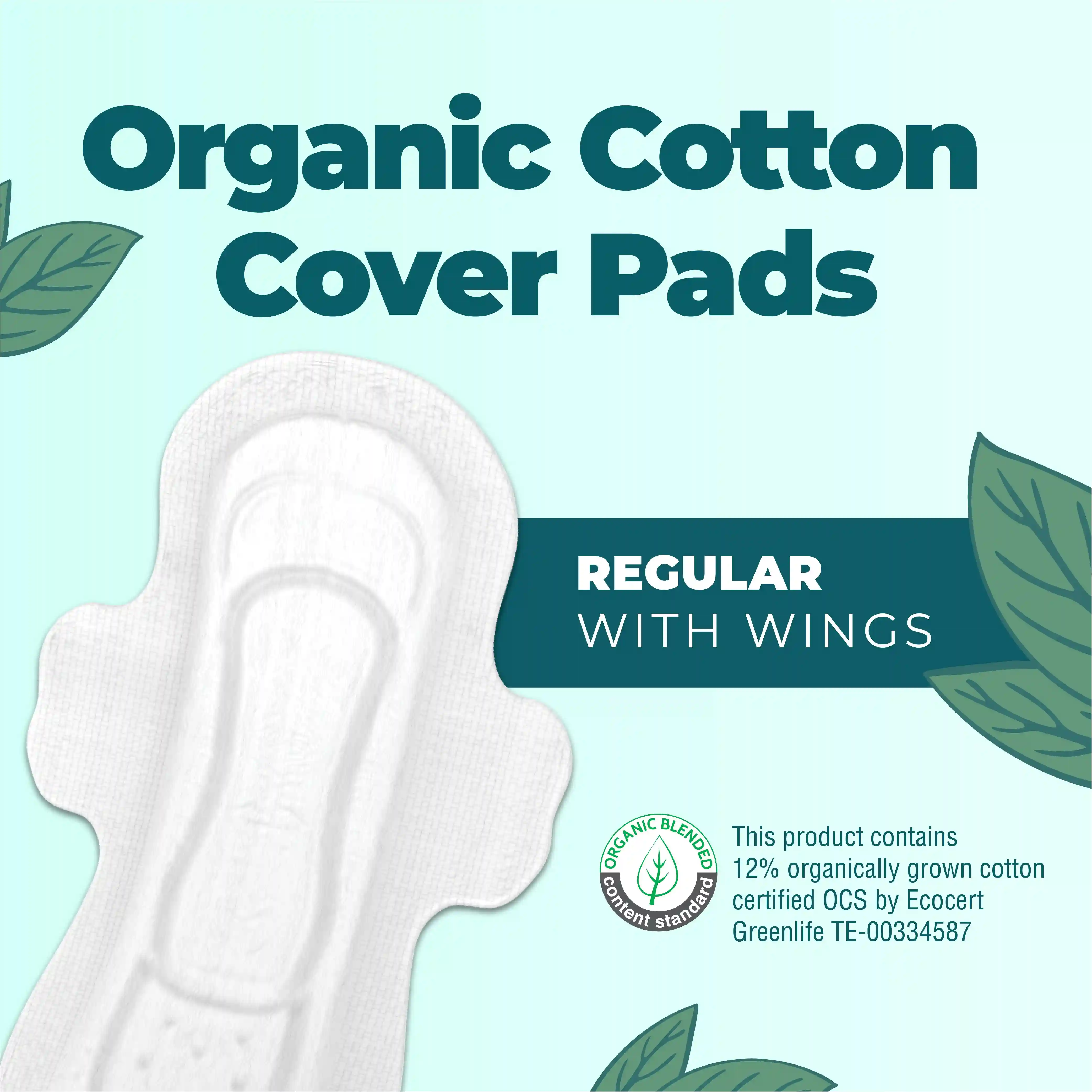 Alternative view of Organic Cotton Cover Pads (Regular)