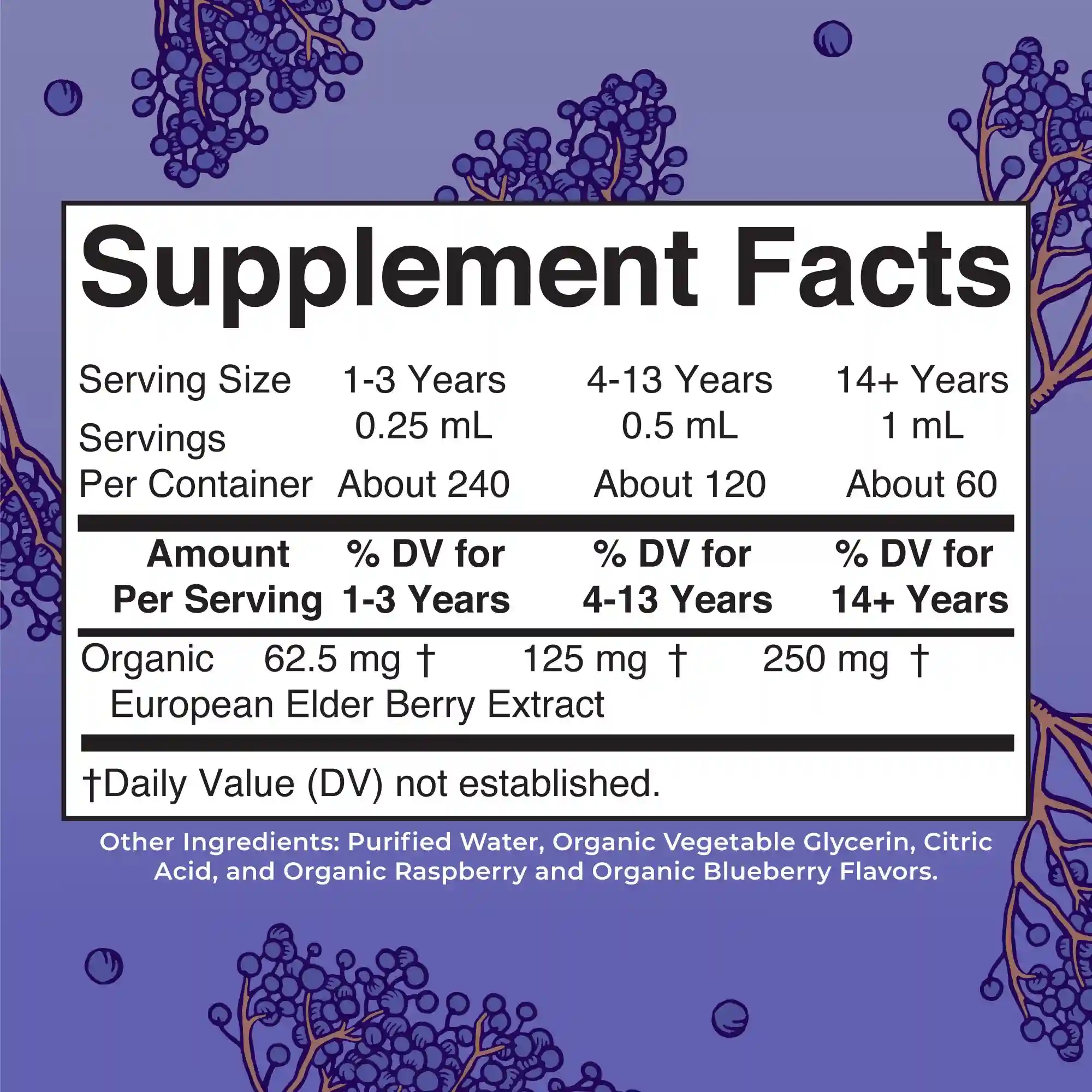 Alternative view of Organic Elderberry Extra Strength Liquid Drops