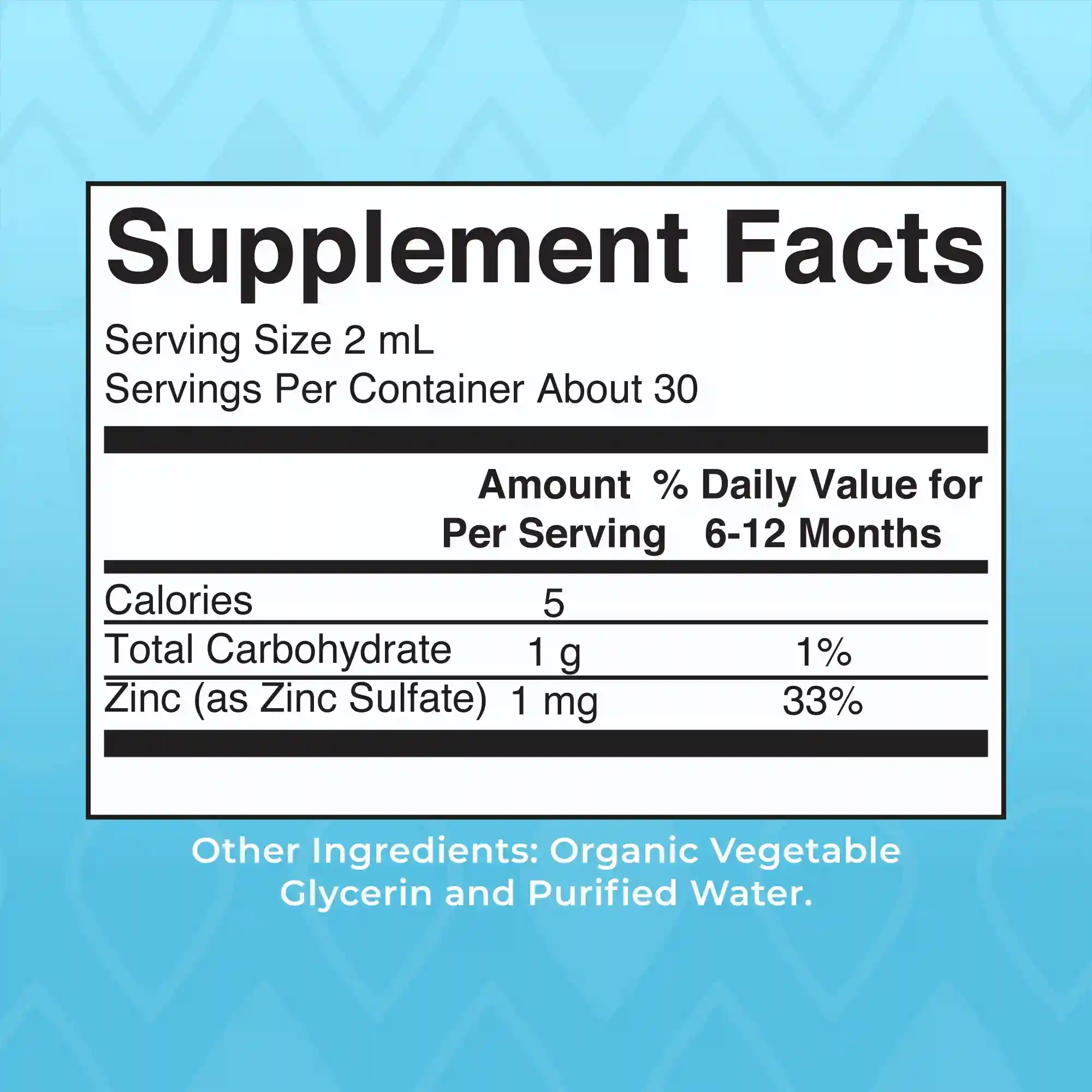 Alternative view of Organic Infant Liquid Zinc