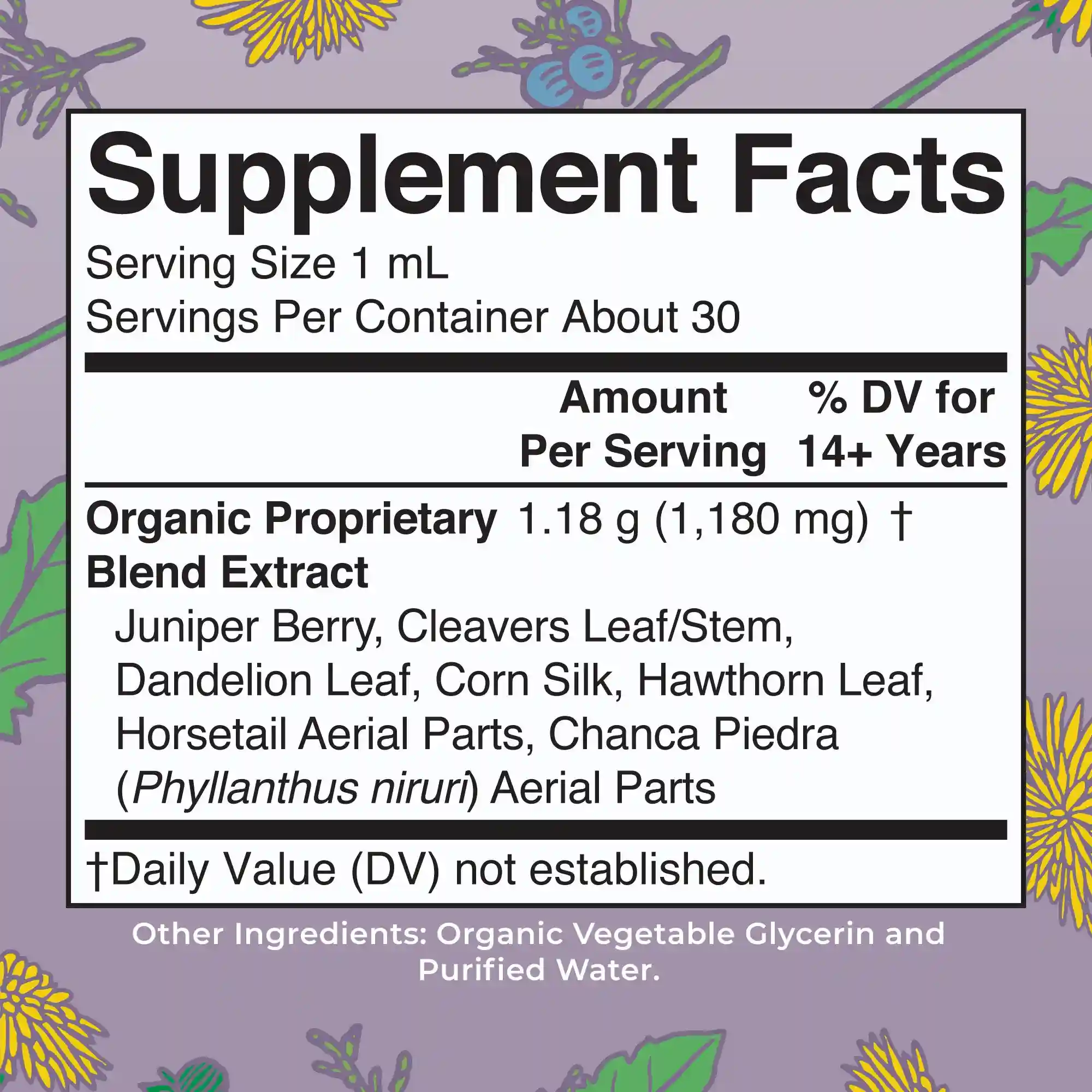 Alternative view of Organic Kidney & Bladder Herbal Blend Liquid Drops