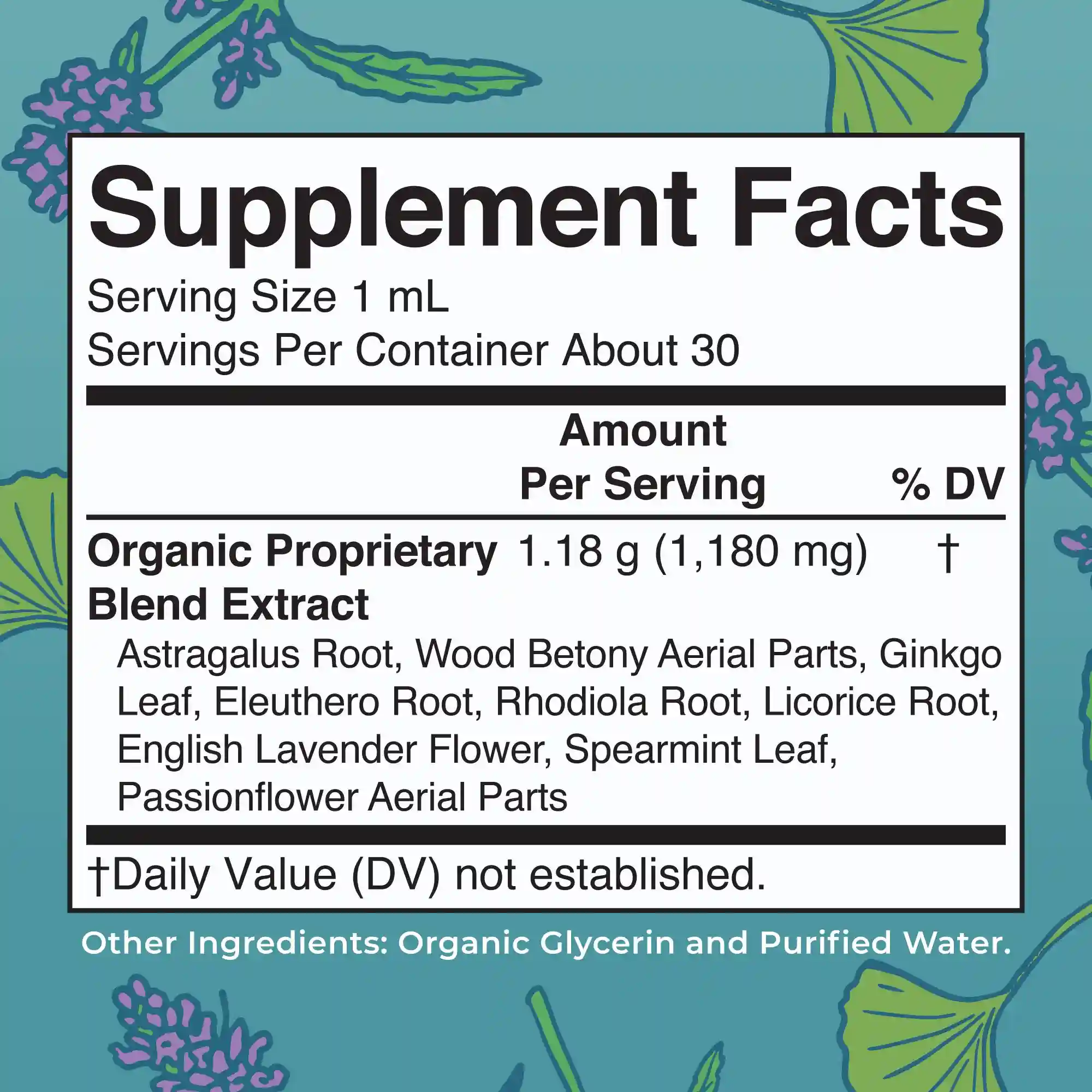 Alternative view of Organic Kids Focus & Attention Liquid Drops