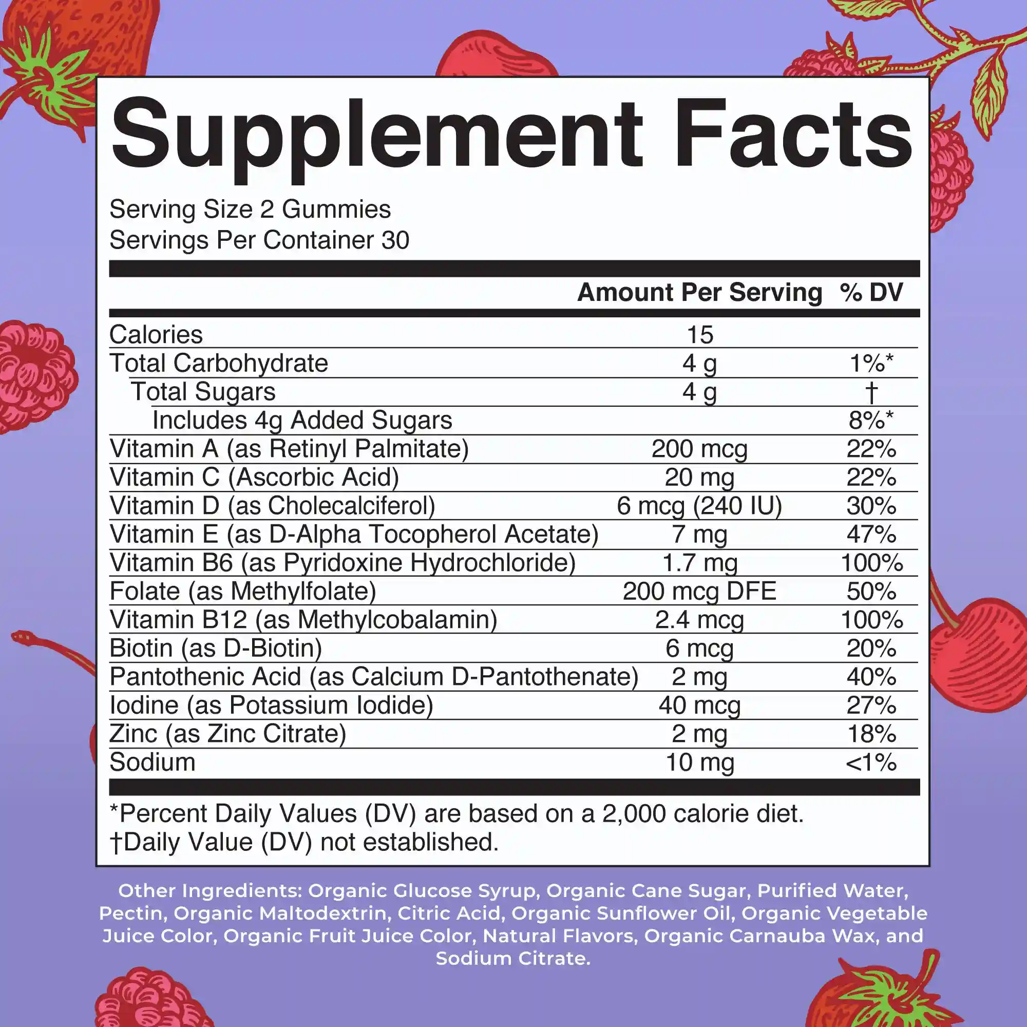 Alternative view of Organic Kids Multivitamin Gummies