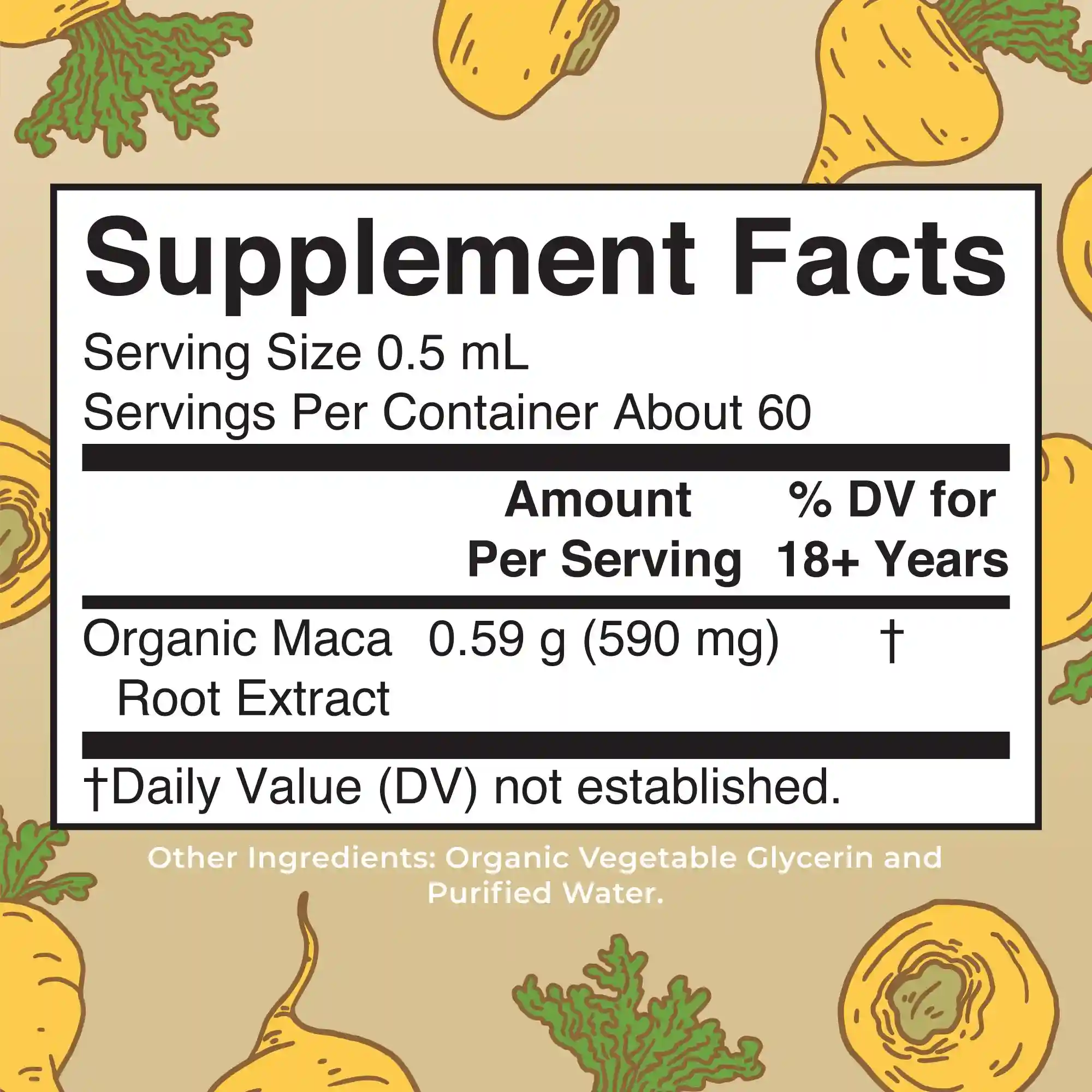 Alternative view of Organic Maca Root Liquid Drops