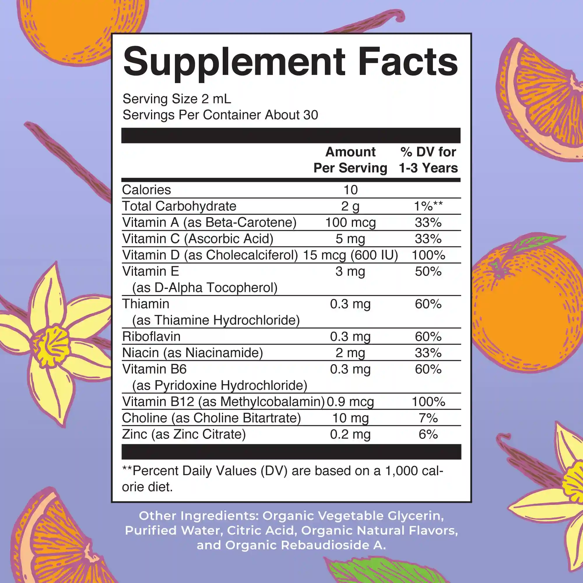 Alternative view of Organic Toddler Multivitamin Liquid Drops