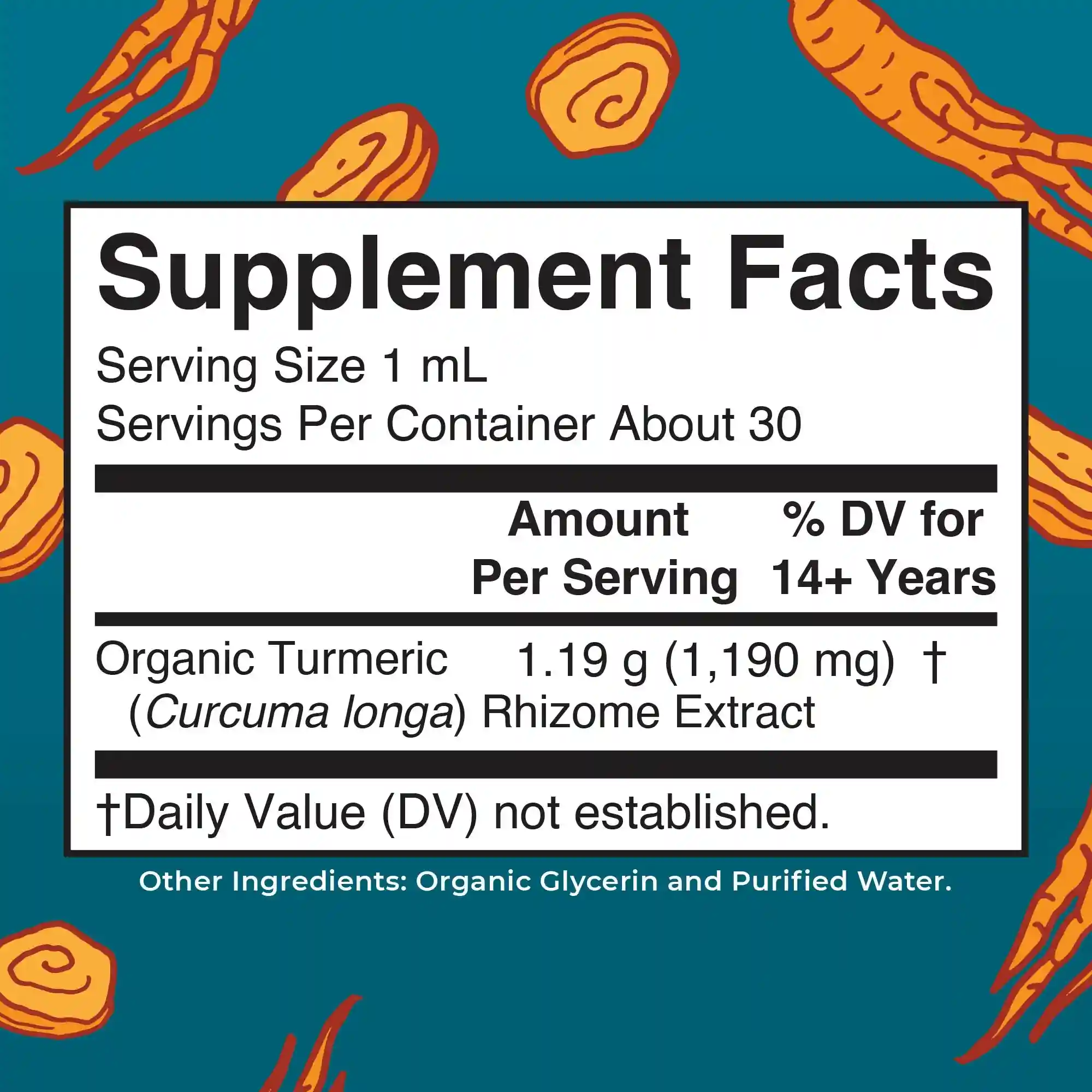 Alternative view of Organic Turmeric Herbal Drops