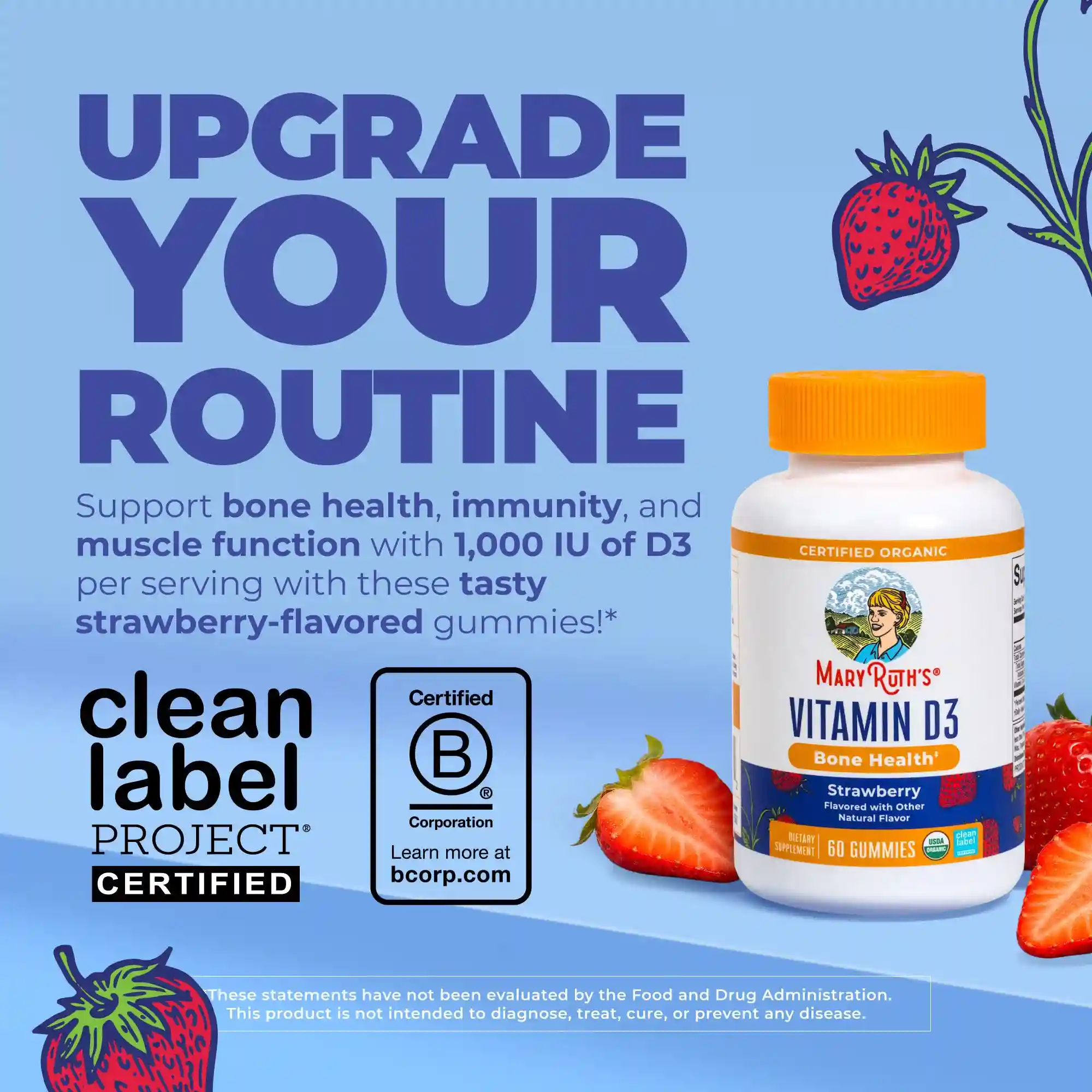 Alternative view of Organic Vitamin D3 Gummies