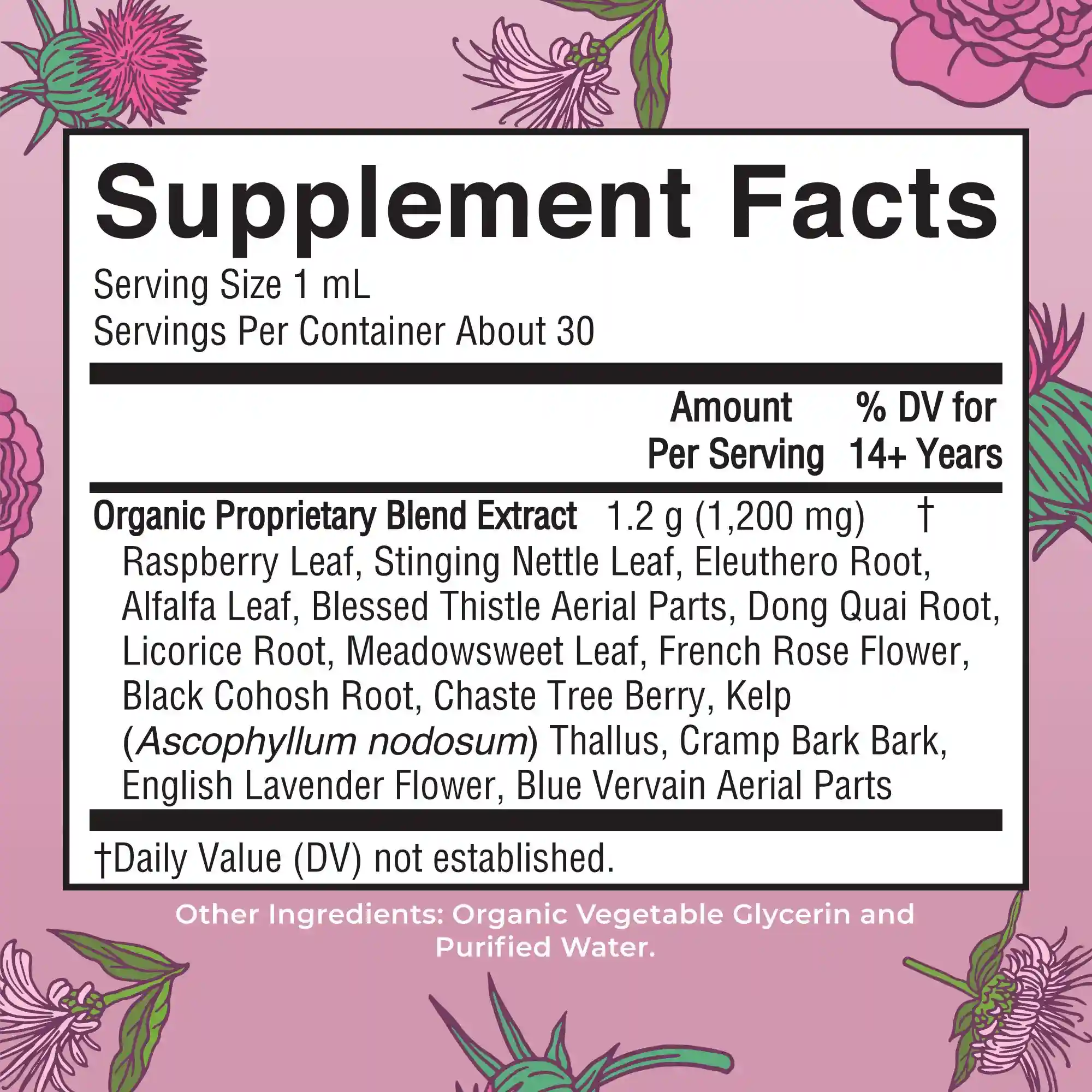 Alternative view of Organic Women's Wellness & Menstrual Support Liquid Drops