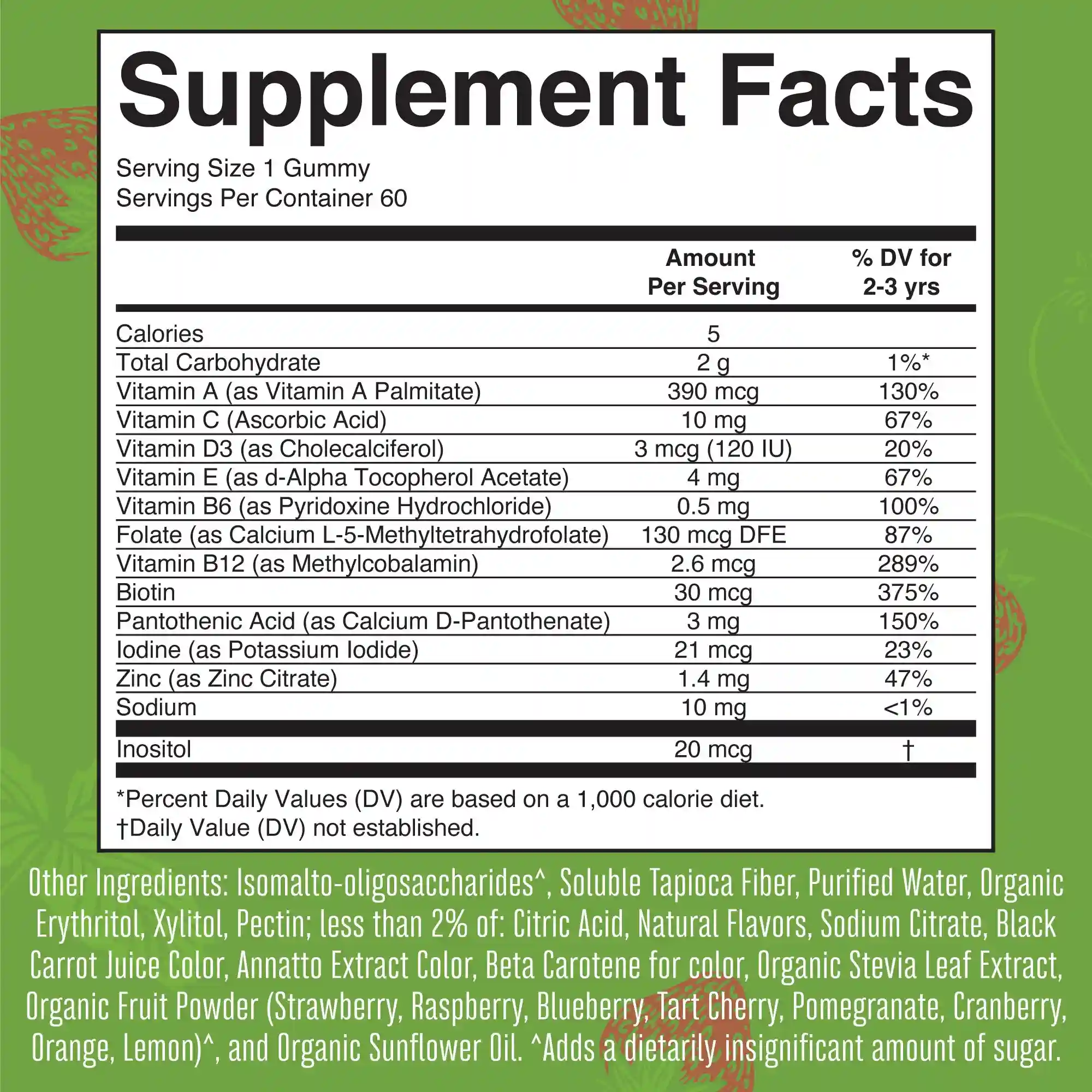 Alternative view of Toddler Multivitamin Gummies