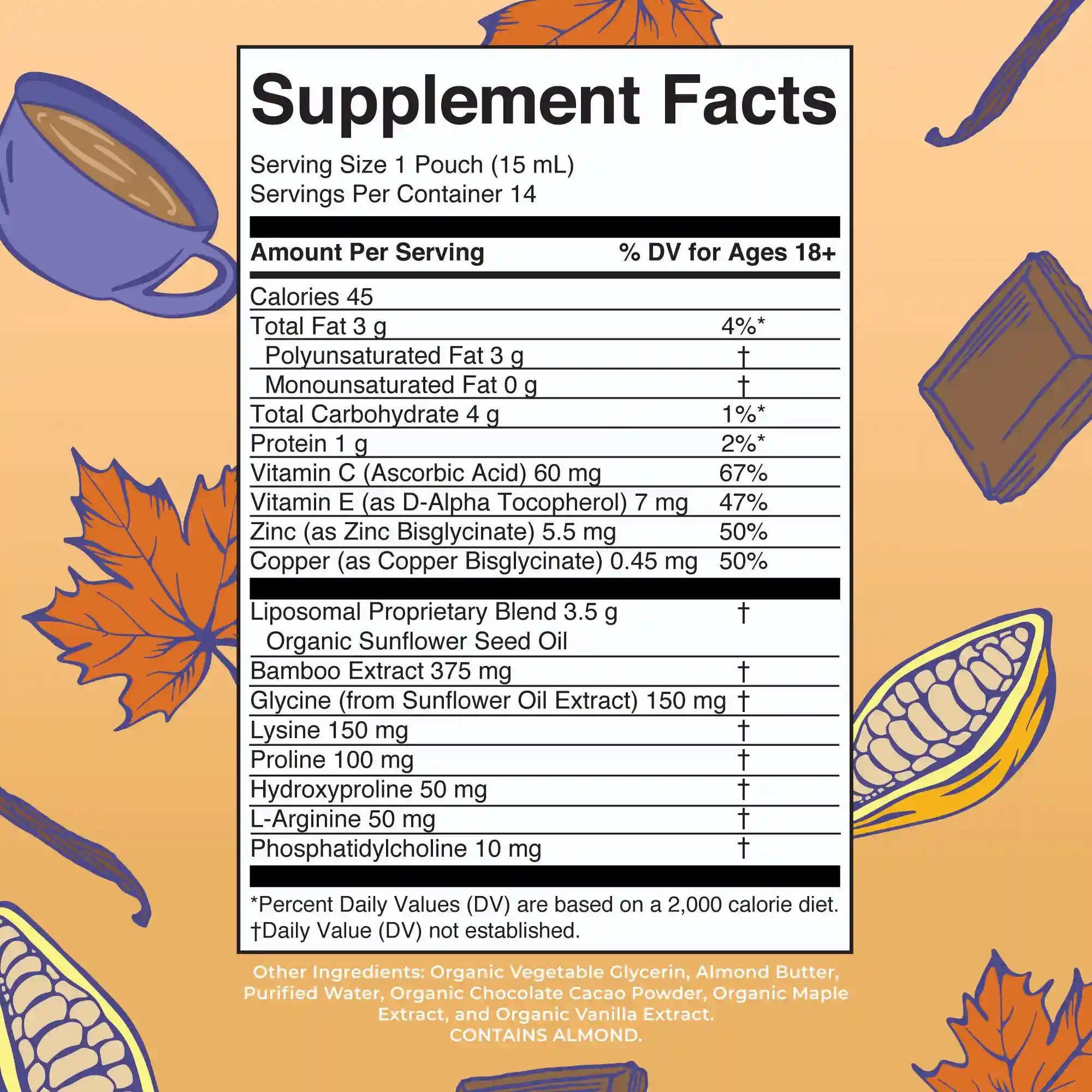 Alternative view of Vegan Collagen Booster Liposomal Pouches