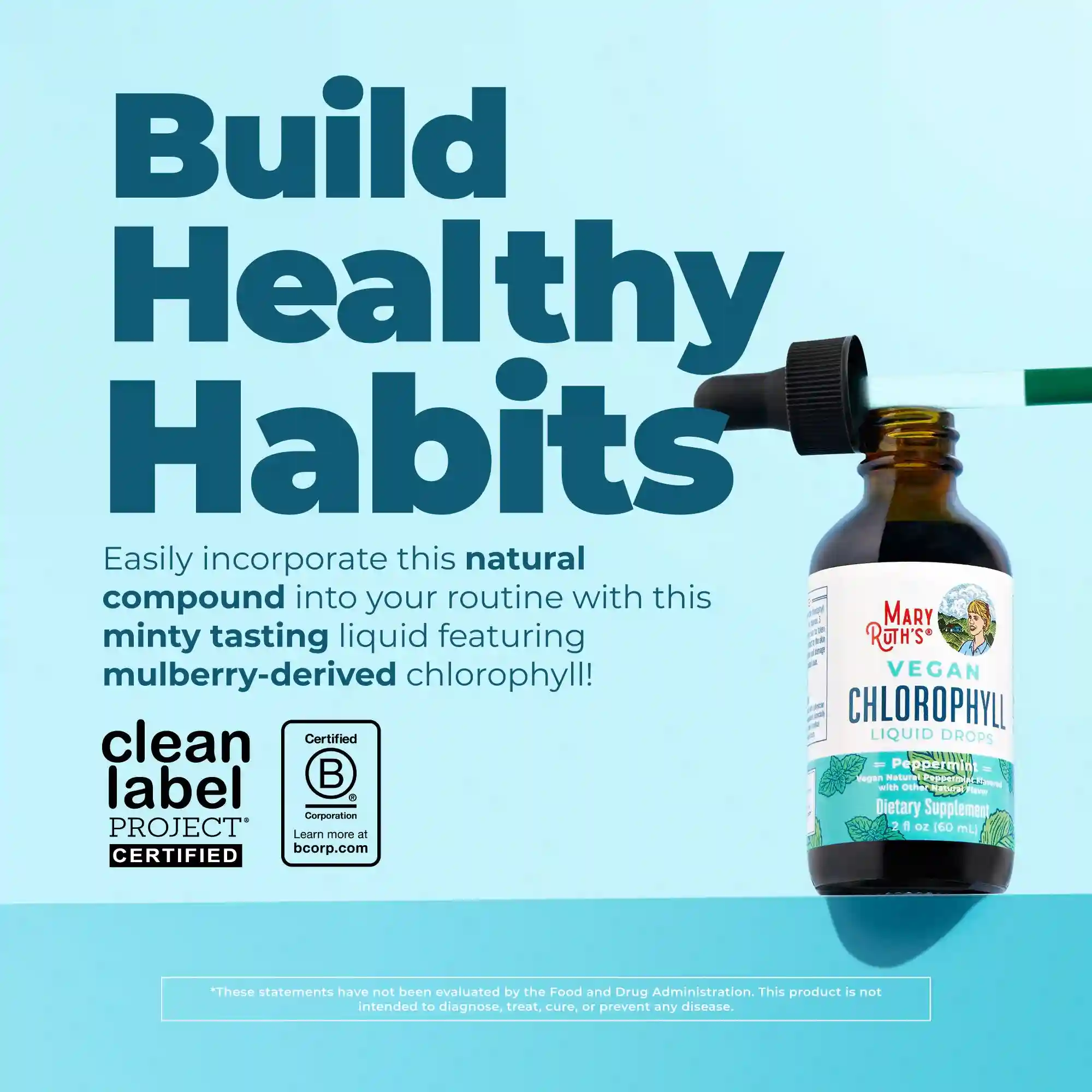 Alternative view of Vegan Liquid Chlorophyll Drops