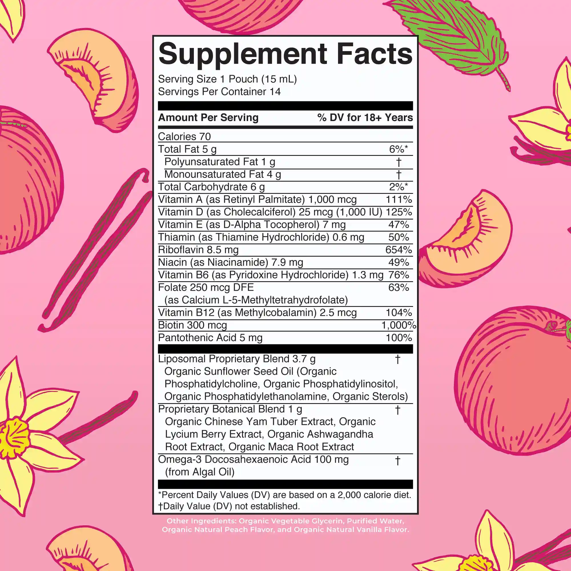 Alternative view of Women's Organic Multivitamin Liposomal Pouches